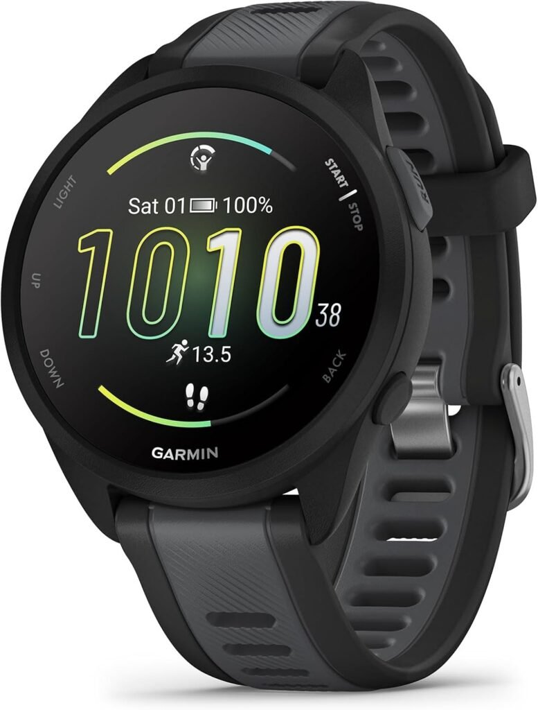 Garmin Forerunner 165 – AMOLED GPS Running Smartwatch, 43mm